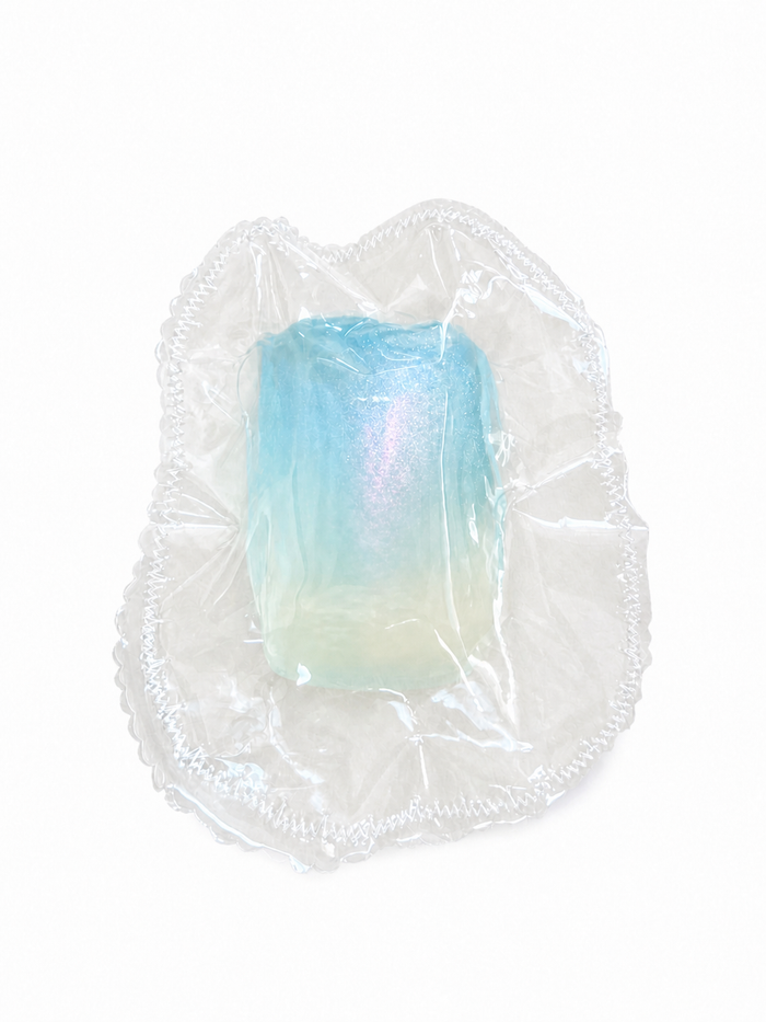 Mermaid Color Cube Squishy, Transparent Jelly Vaseline Squeeze Toy Stress Relief Fidget Toy