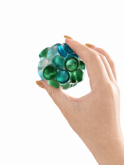 Green Grape Cluster Squishy, Transparent Jelly Vaseline Squeeze Toy Stress Relief Fidget Toy
