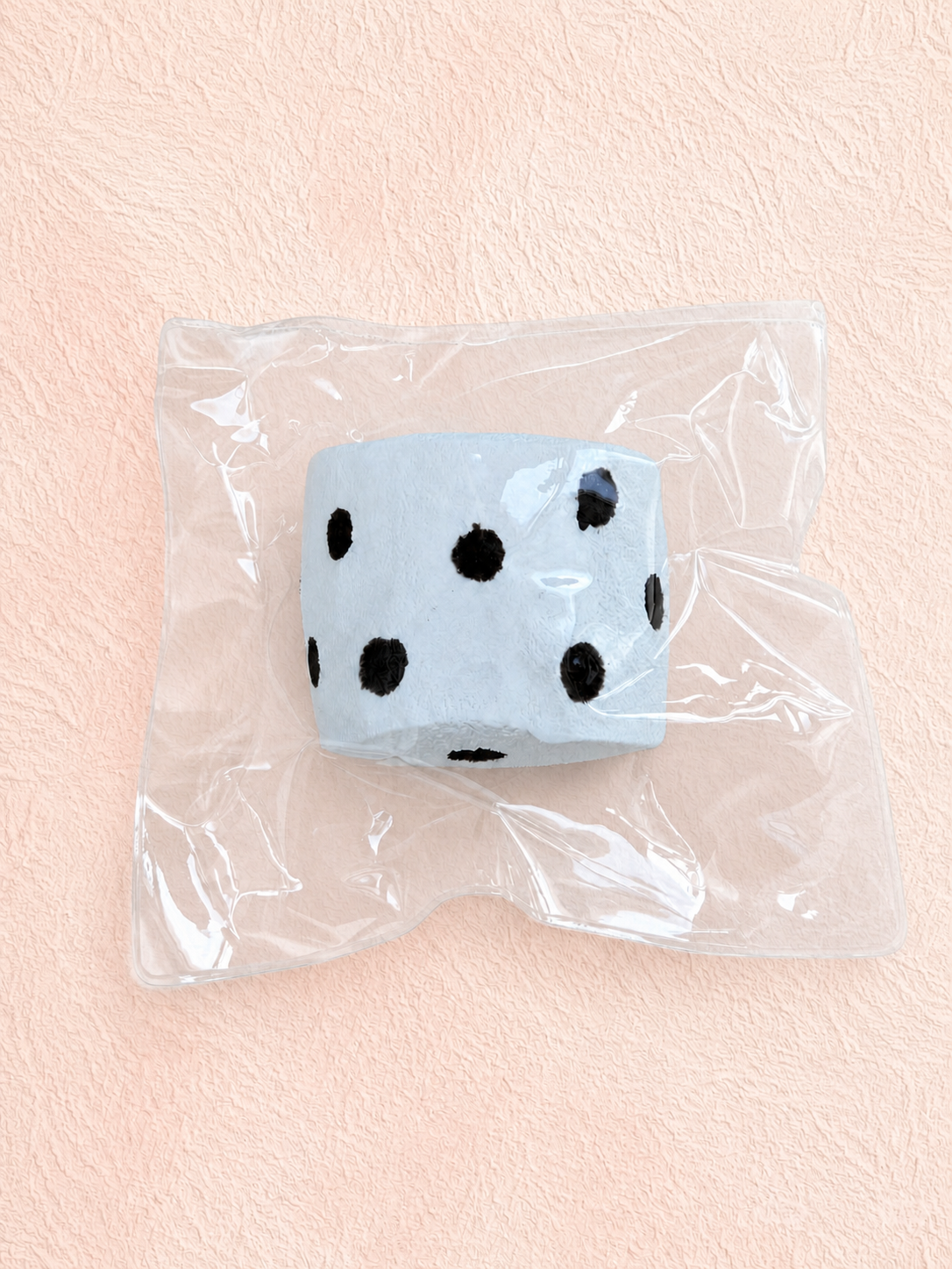 Blue Polka Dot Cake Squishy handmade squishy toy