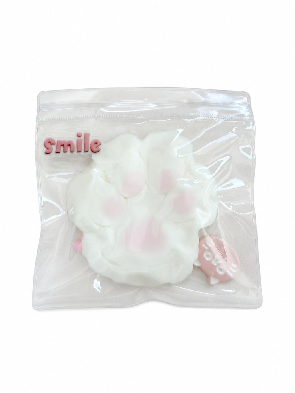 Pink Cat Paw Squishy, Cute Kitten Paw Squeeze Toy Soft Stress Relief Fidget Toy