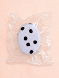 Polka Dot Oval Cake Squishy, Cute Black Dot Dessert Squeeze Toy Stress Relief Fidget Toy