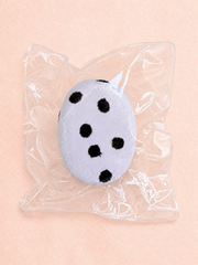 Polka Dot Oval Cake Squishy, Cute Black Dot Dessert Squeeze Toy Stress Relief Fidget Toy