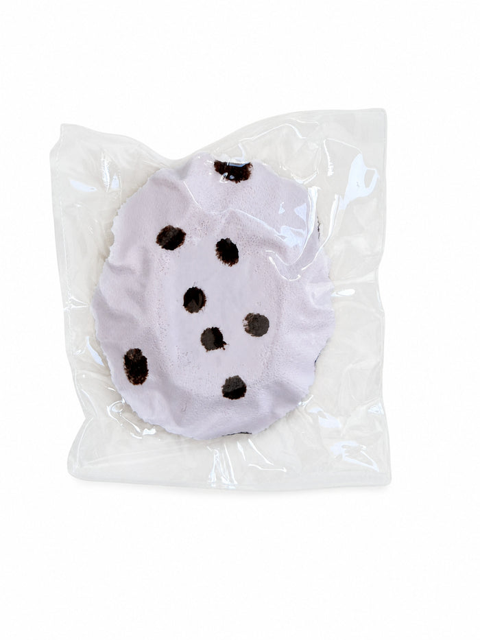 Polka Dot Oval Cake Squishy, Cute Black Dot Dessert Squeeze Toy Stress Relief Fidget Toy