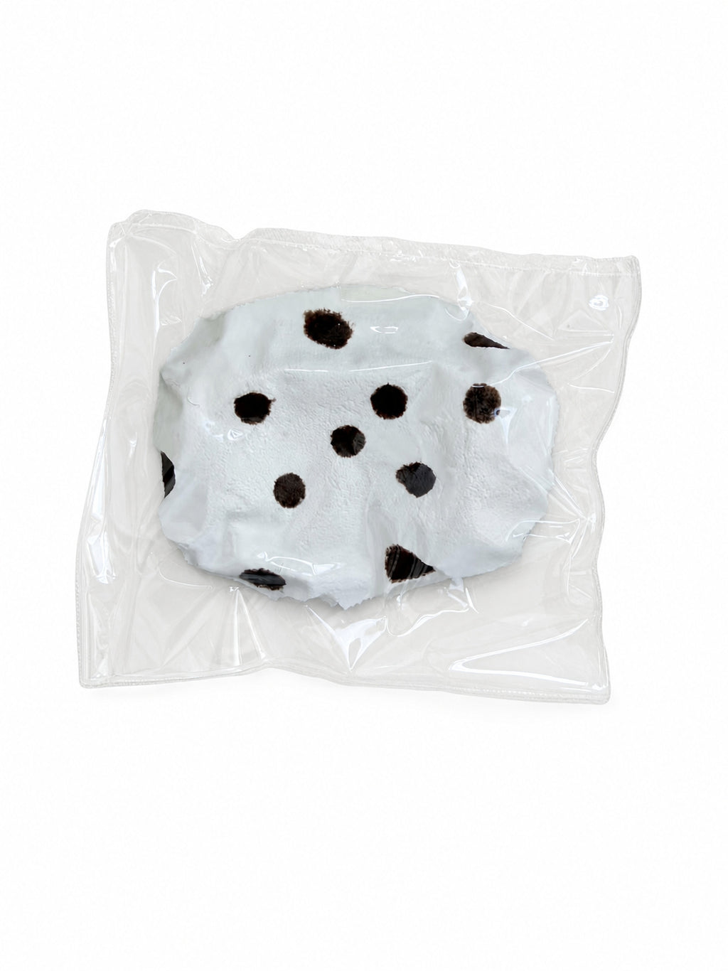 White Polka Dot Rectangle Cake Squishy, Cute Dessert Squeeze Toy Soft Stress Relief Fidget Toy