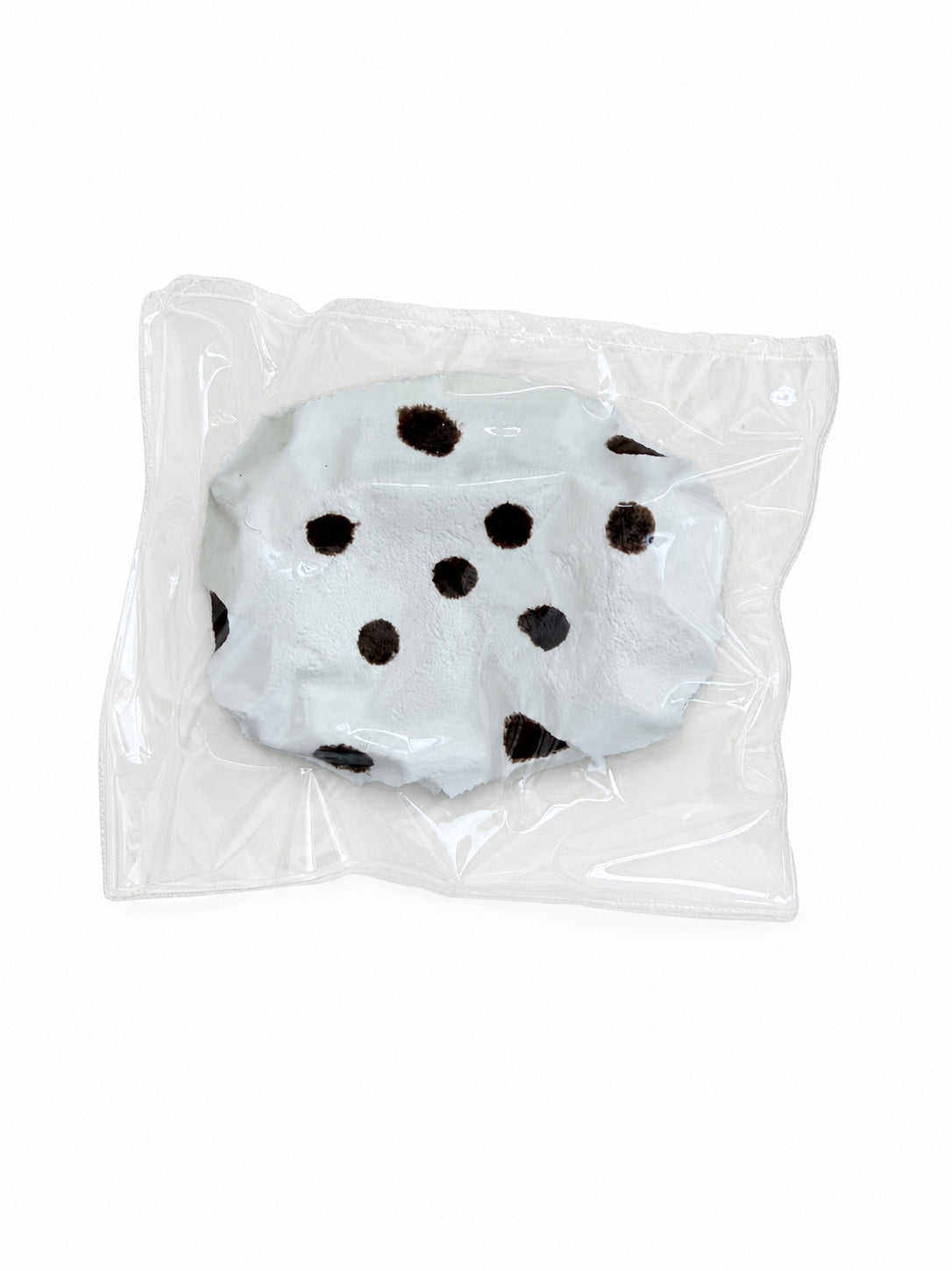 White Polka Dot Rectangle Cake Squishy, Cute Dessert Squeeze Toy Soft Stress Relief Fidget Toy