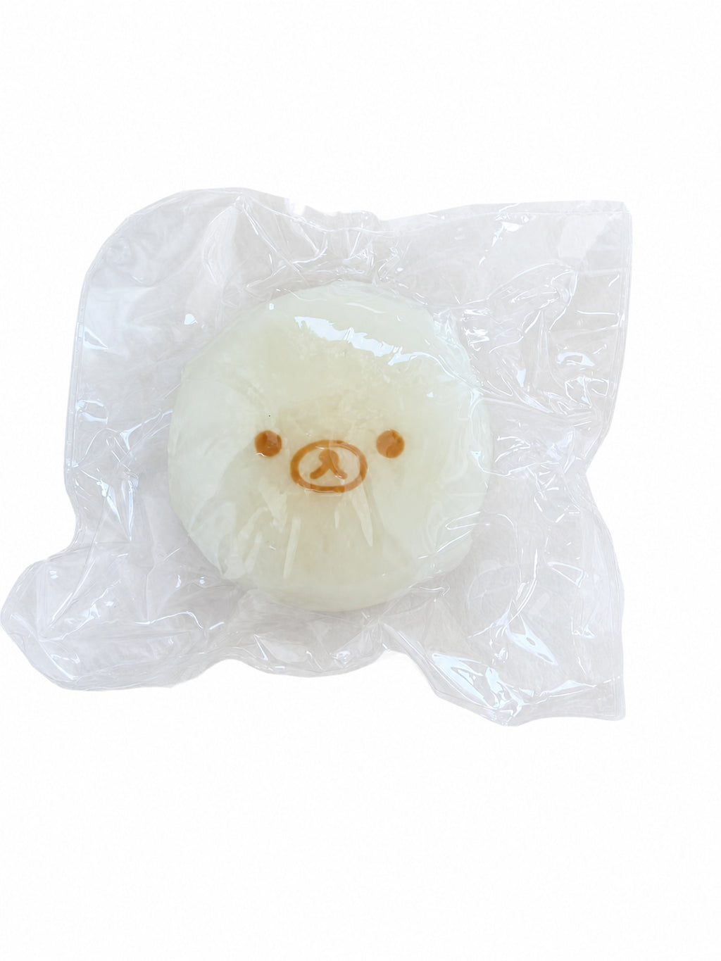 Turnip Bear Daifuku Squishy, Cute White Mochi Squeeze Toy Soft Stress Relief Fidget Toy