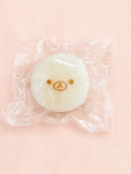 Turnip Bear Daifuku Squishy, Cute White Mochi Squeeze Toy Soft Stress Relief Fidget Toy