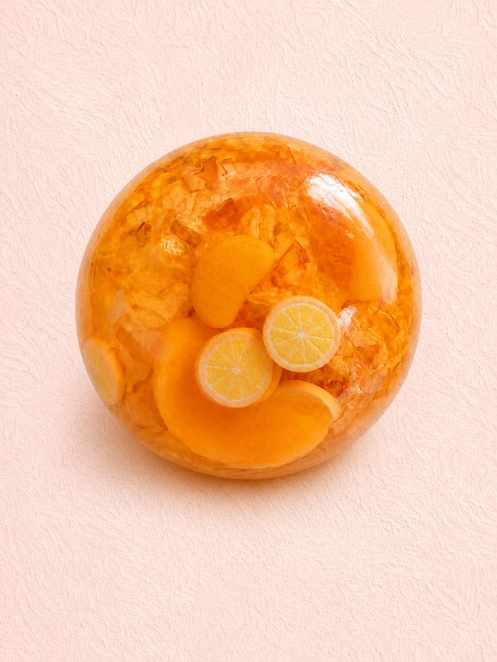 Orange Jelly Crunch ASMR Squishy handmade squishy toy