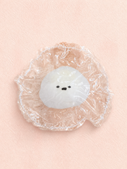 Expressionless Yolk Filled Mochi Squishy, Cute Daifuku Squeeze Toy Soft Stress Relief Fidget Toy