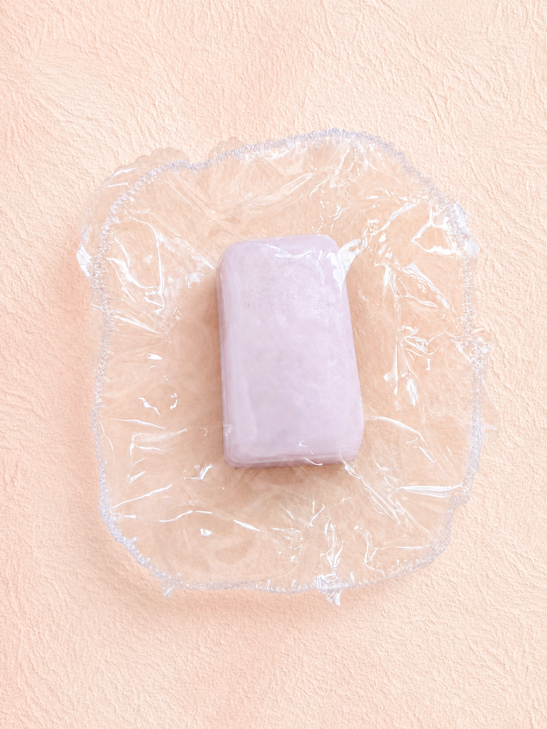 Shell Pink Double Layer Cube Squishy, Transparent Jelly Vaseline Squeeze Toy Stress Relief Fidget Toy
