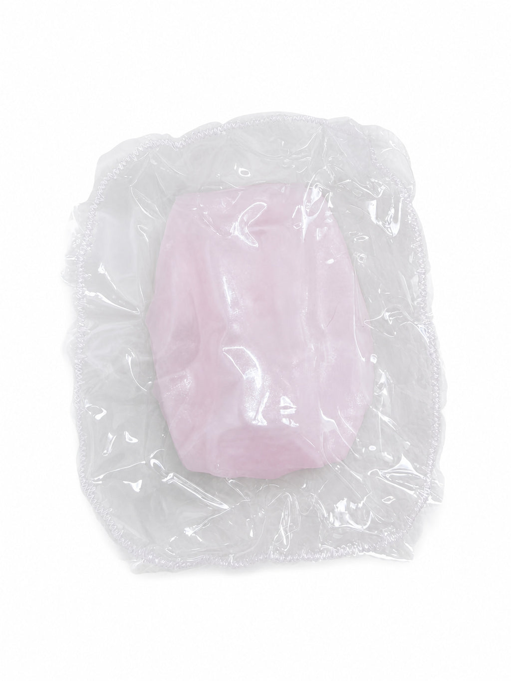 Shell Pink Double Layer Cube Squishy, Transparent Jelly Vaseline Squeeze Toy Stress Relief Fidget Toy