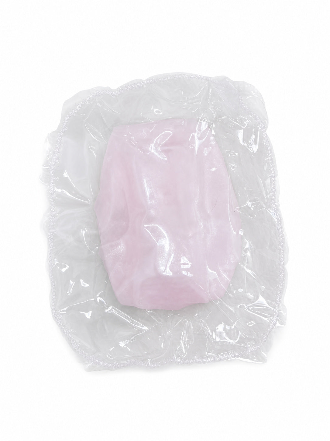 Shell Pink Double Layer Cube Squishy, Transparent Jelly Vaseline Squeeze Toy Stress Relief Fidget Toy