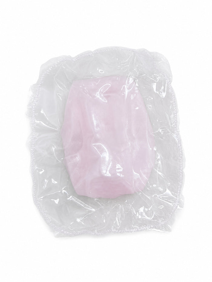 Shell Pink Double Layer Cube Squishy, Transparent Jelly Vaseline Squeeze Toy Stress Relief Fidget Toy