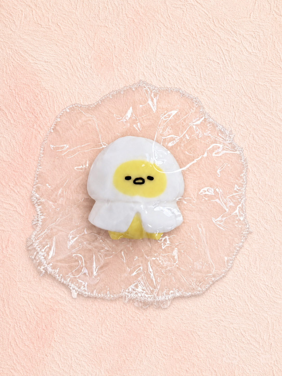 Eggy Character Squishy, Cute Round Egg Figure Squeeze Toy Soft Stress Relief Fidget Toy