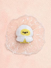 Eggy Character Squishy, Cute Round Egg Figure Squeeze Toy Soft Stress Relief Fidget Toy