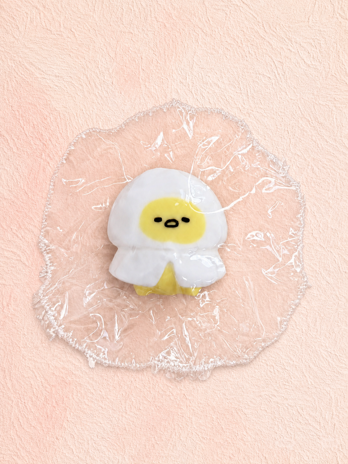 Eggy Character Squishy, Cute Round Egg Figure Squeeze Toy Soft Stress Relief Fidget Toy