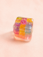 Candy Mini Hard Sugar Cube Squishy, Pastel Candy Block Squeeze Toy Stress Relief Fidget Toy