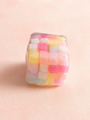 Candy Mini Hard Sugar Cube Squishy, Pastel Candy Block Squeeze Toy Stress Relief Fidget Toy