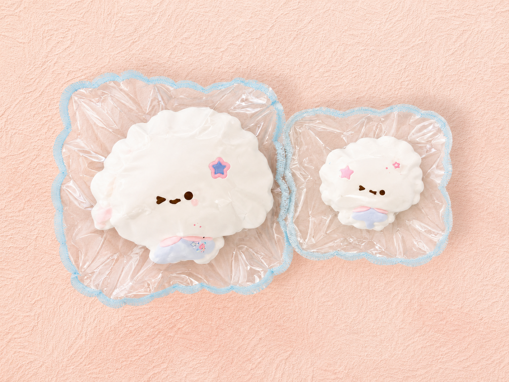 Big Head Dumpling 2 Pack Squishy Set, Mother & Baby Dumpling Squeeze Toy Stress Relief Fidget Toy