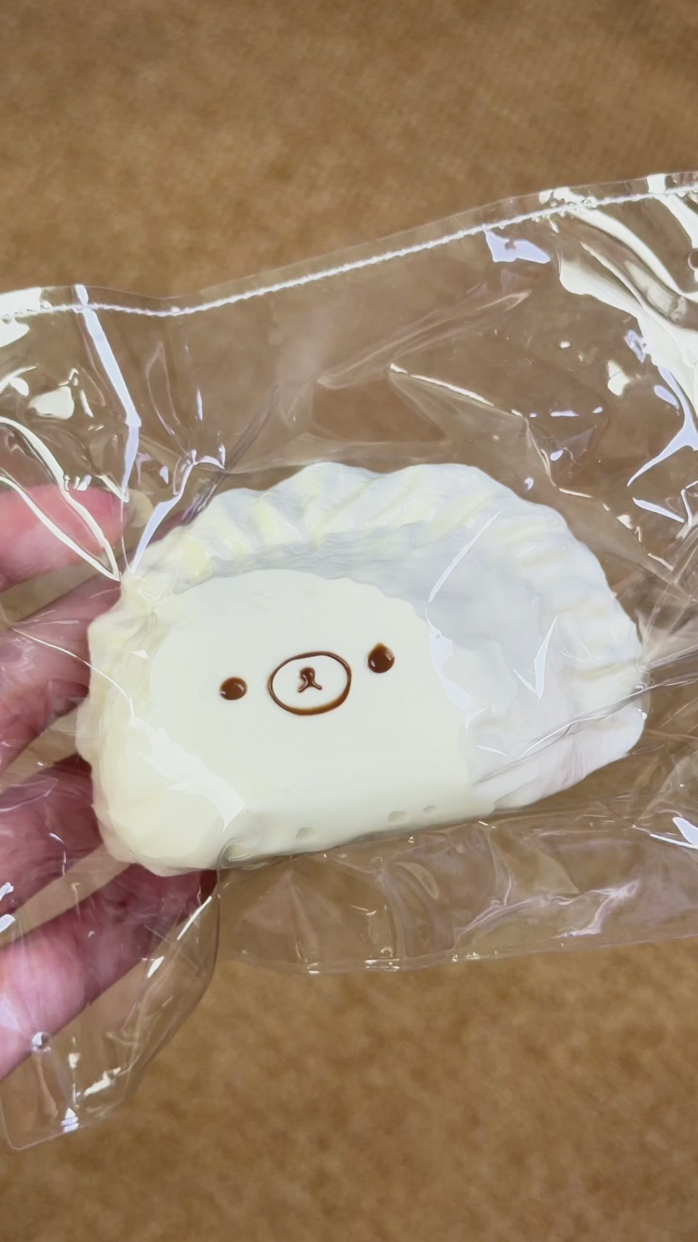 Dumpling Bear Squishy, Cute White Cloud Dumpling Squeeze Toy Soft Stress Relief Fidget Toy