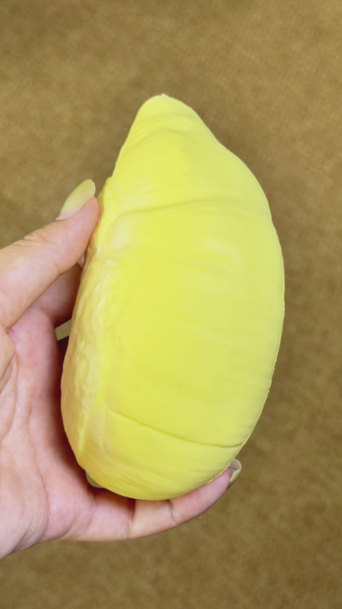 Realistic Durian Squishy squishy toy squeeze demonstration video