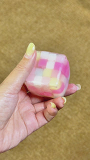 Candy Mini Hard Sugar Cube Squishy, Pastel Candy Block Squeeze Toy Stress Relief Fidget Toy